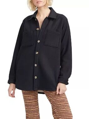 Volcom Corduroy Sherpa Jacket – Women’s Small | Cozy Lined Button-Up